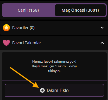 Takım ekle